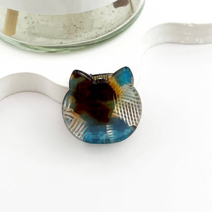 Mini Cat Hair Claw Clip