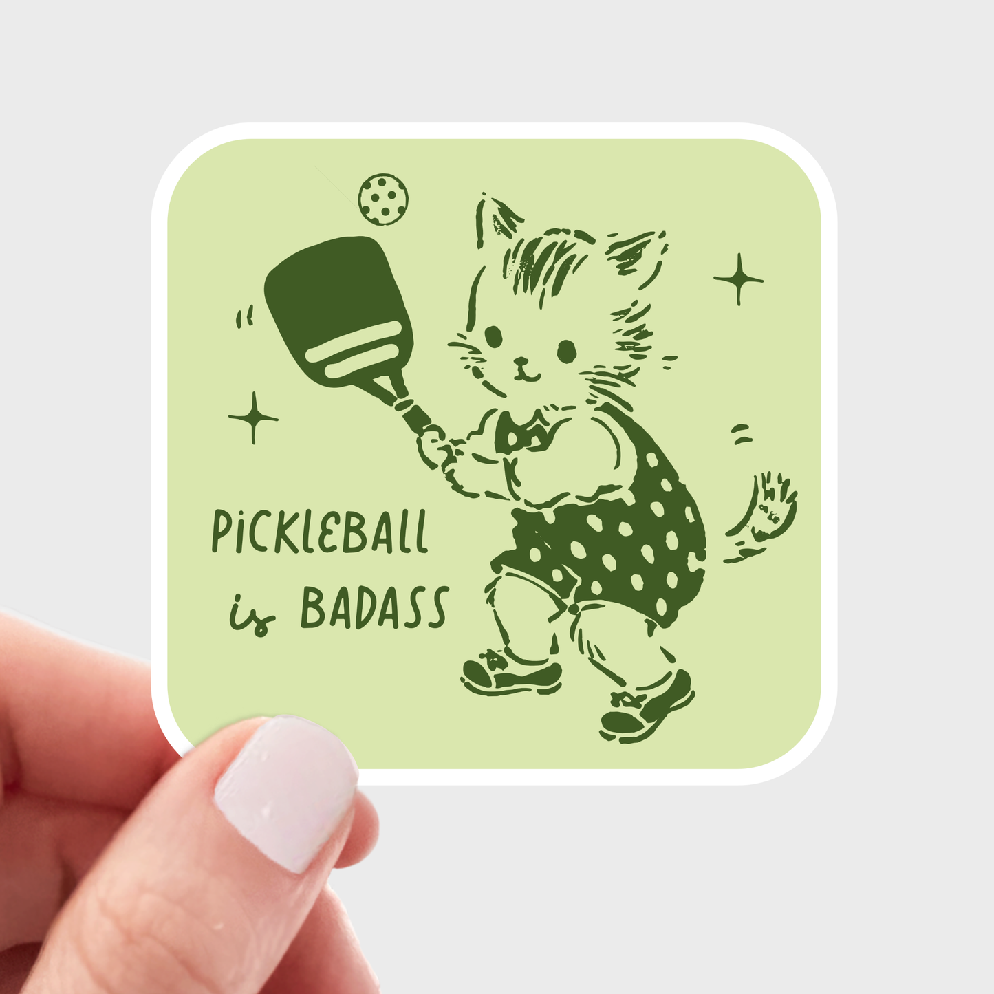 Pickleball is Badass Sticker