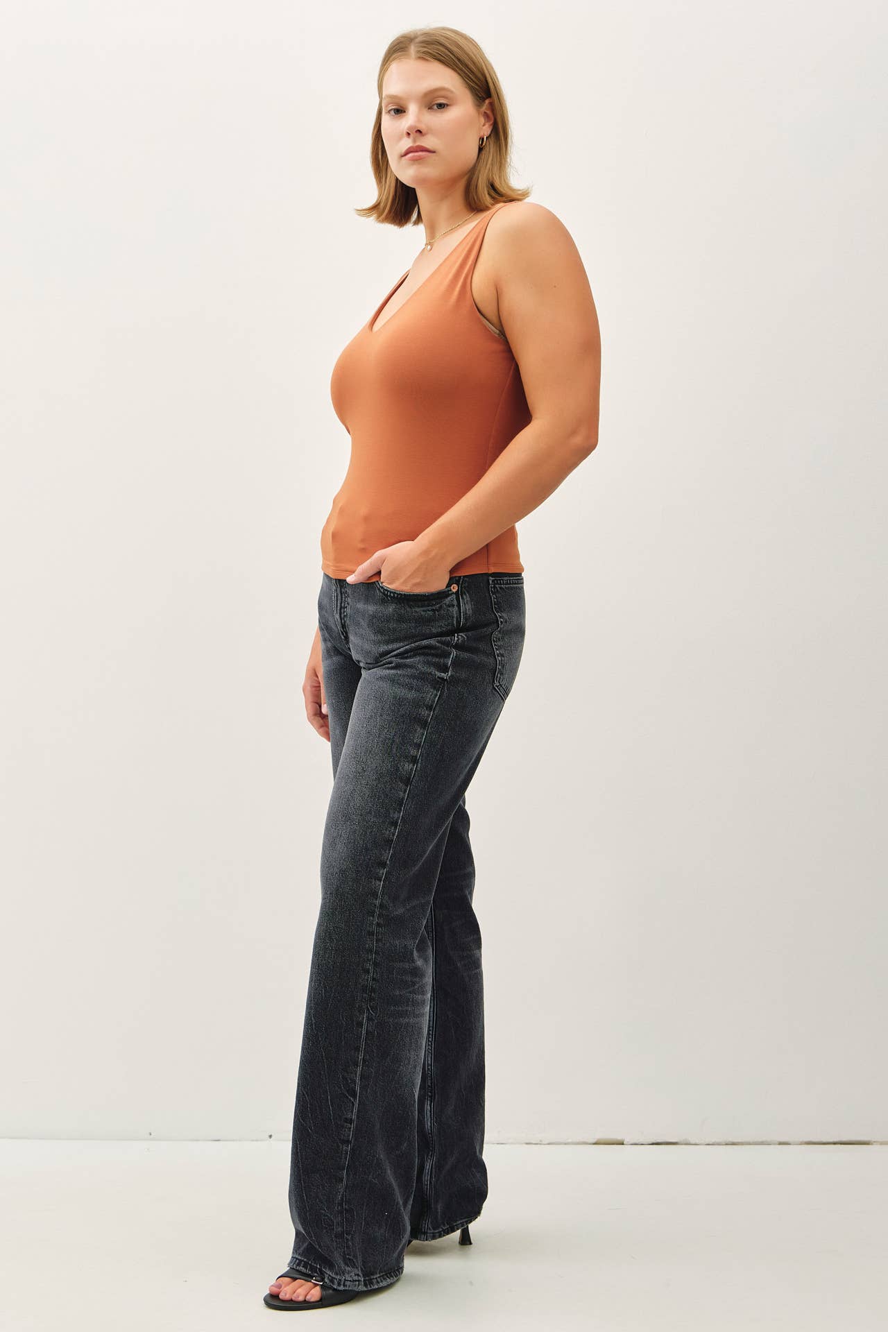 Plus Basic V-Neck Tank