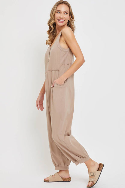 Cotton Washed Jumpsuit