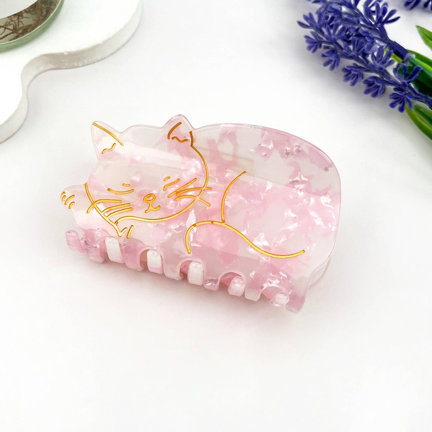 Sleeping Cat Claw Clip