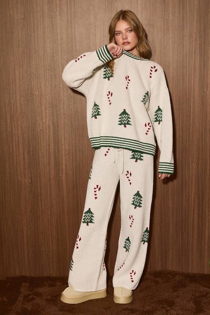 Knit Christmas Matching Sweater Set