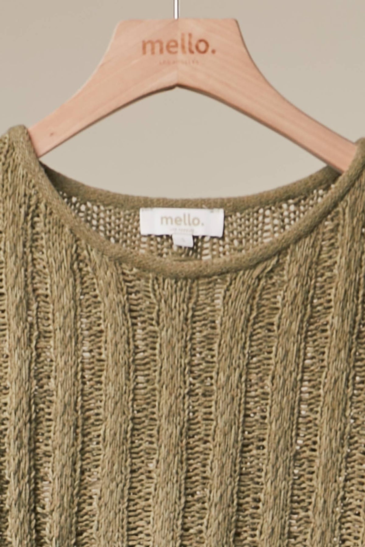 Relaxed Fit Rib Knit Pocket Sweater