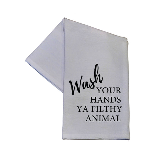 Wash Your Hands Ya Filthy Animal Hand Towel