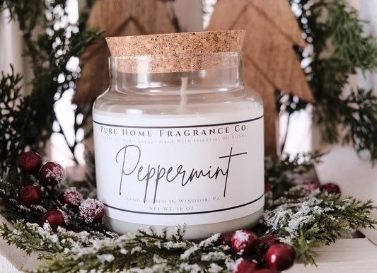 Peppermint 16oz Candle