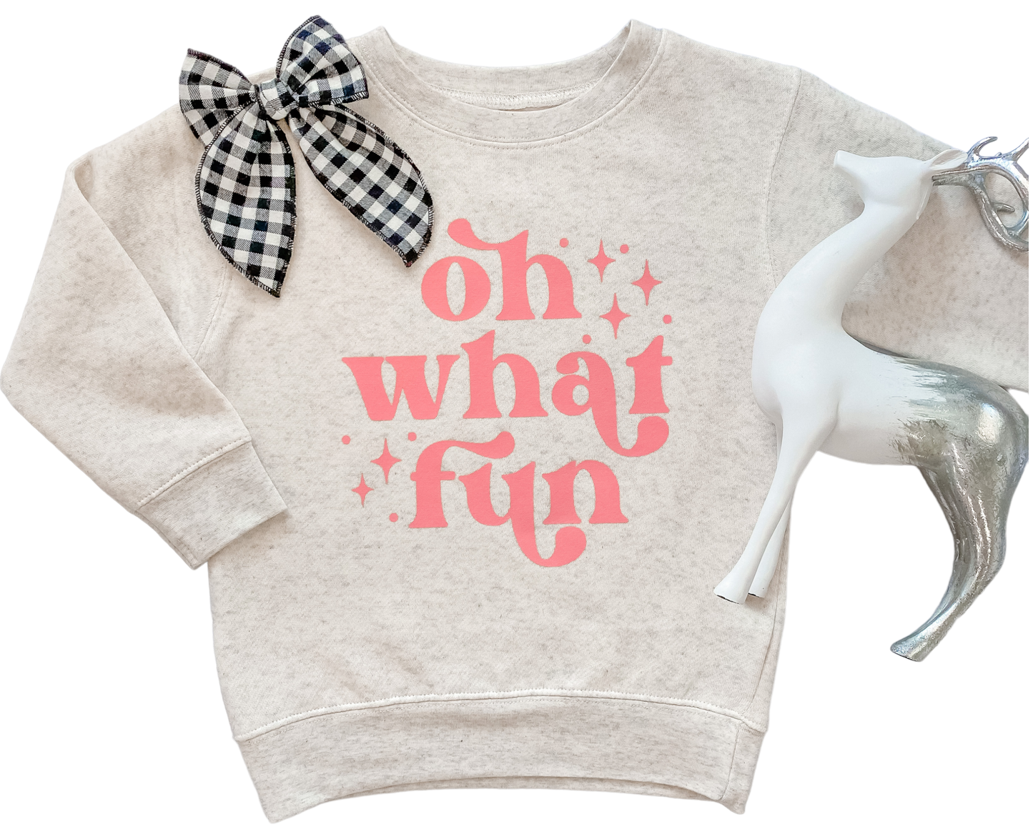 Oh What Fun | Girls Christmas Sweatshirt