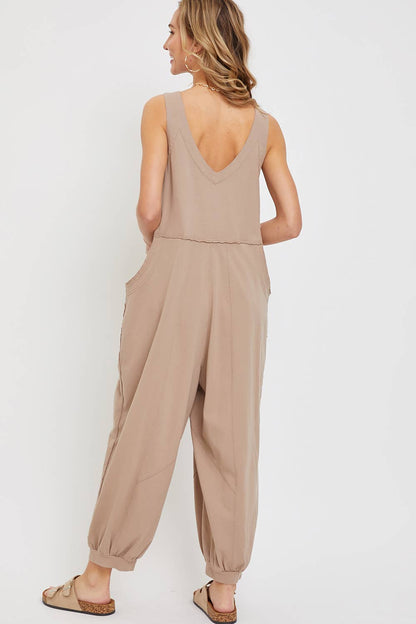 Cotton Washed Jumpsuit