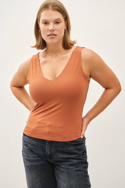 Plus Basic V-Neck Tank