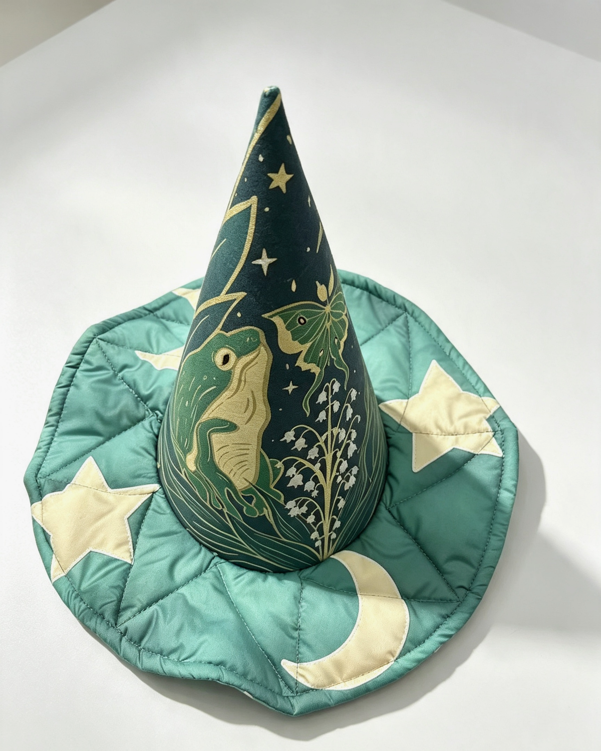 Patchwork Quilted Witch Hat Halloween Hat