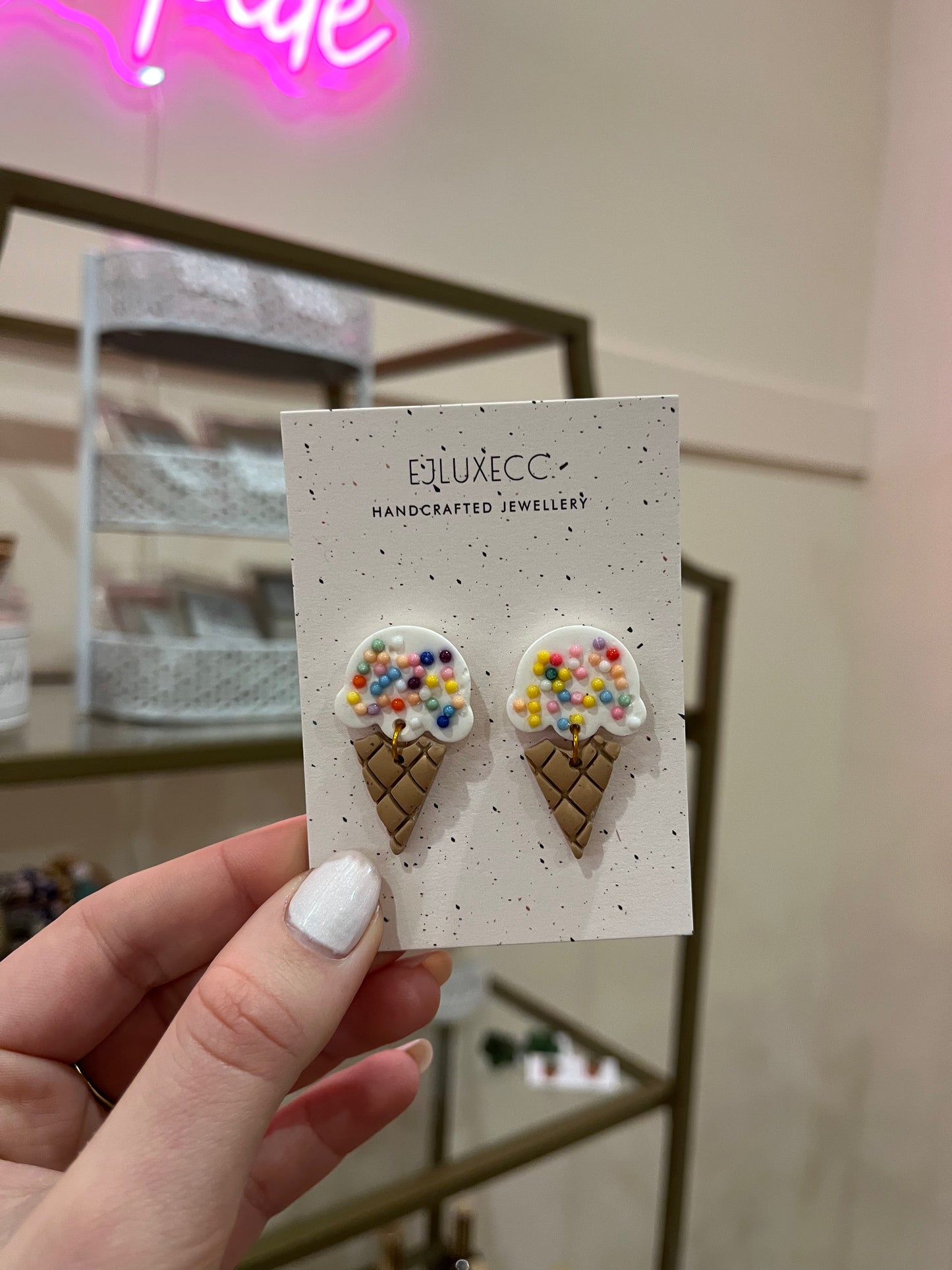 Ice Cream Dangle Earrings