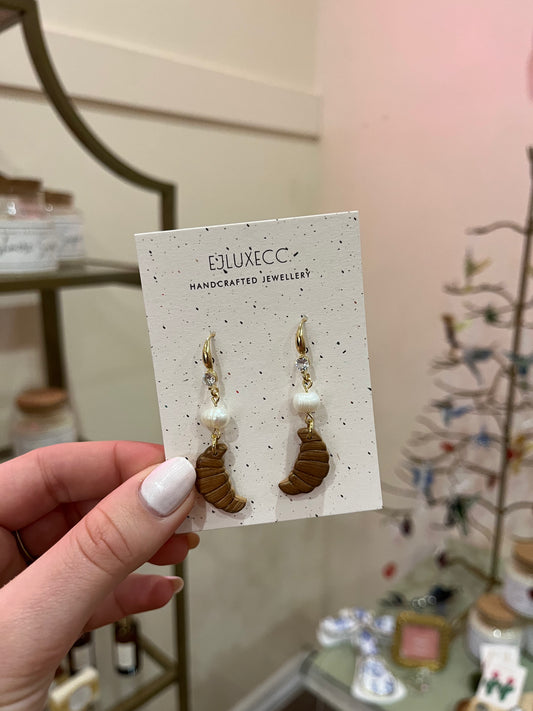 Croissant Pearl Earrings