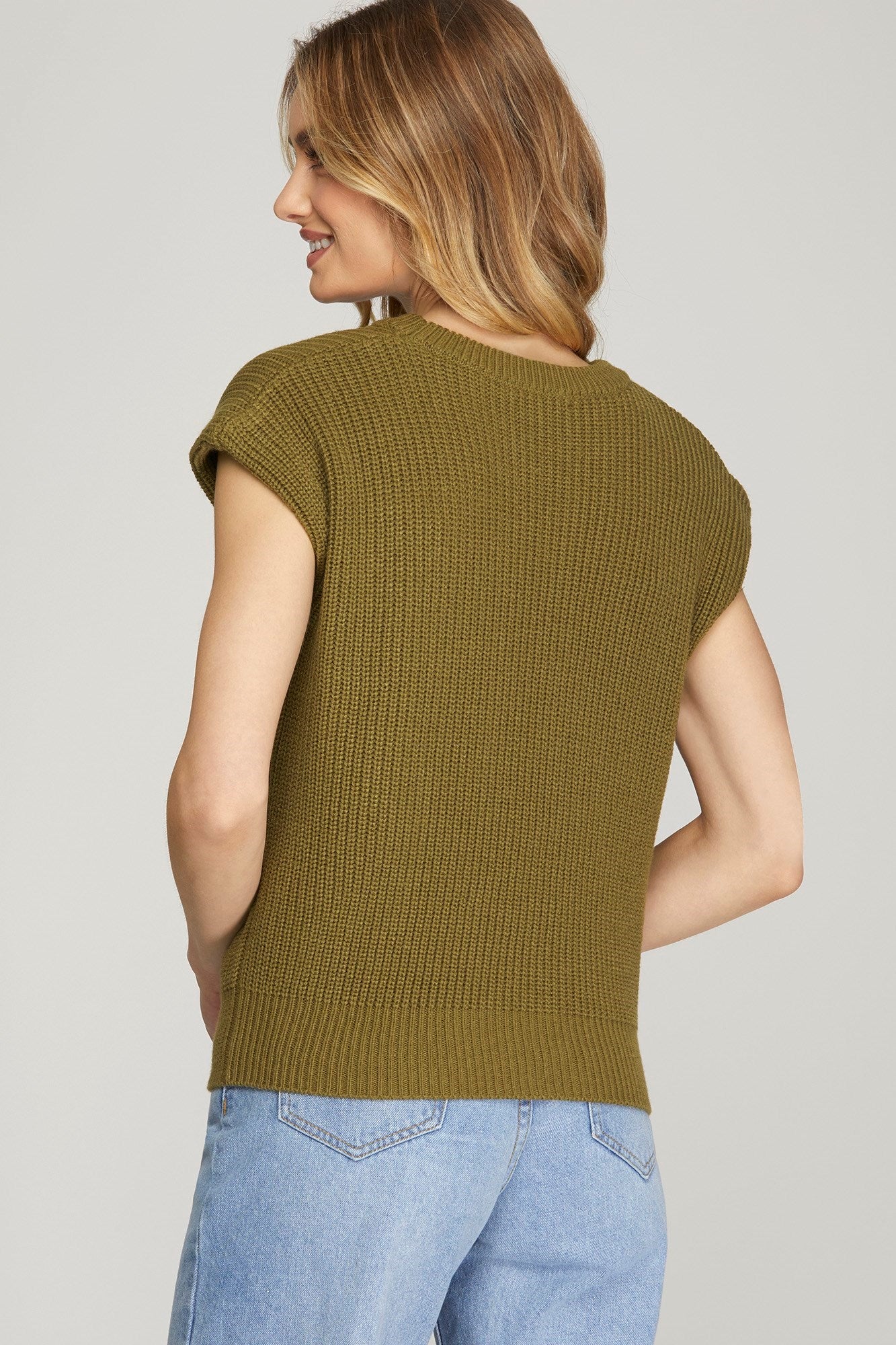 Drop Shoulder Sweater Top