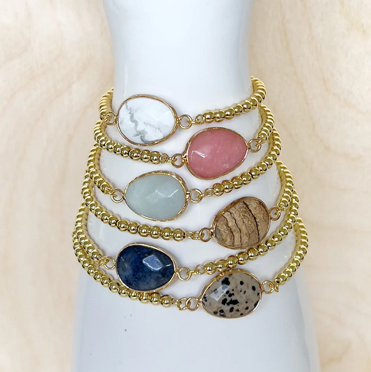 Freeform Gemstone Bracelet