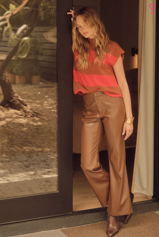 Brown Leather Pants