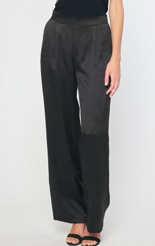 Satin Wide Leg Pants