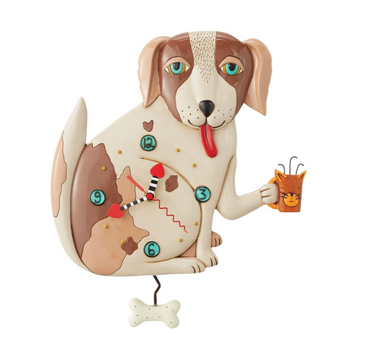 No Bones (Dog) Clock