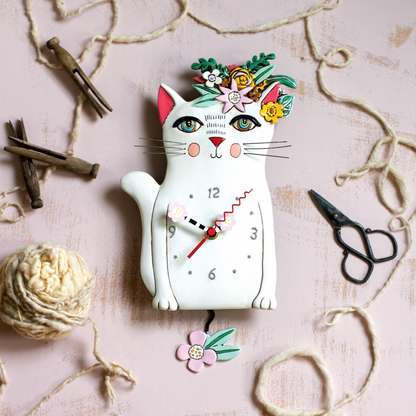 Pretty Kitty Wall Clock