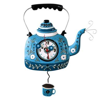 Kettle Blue Wall Clock