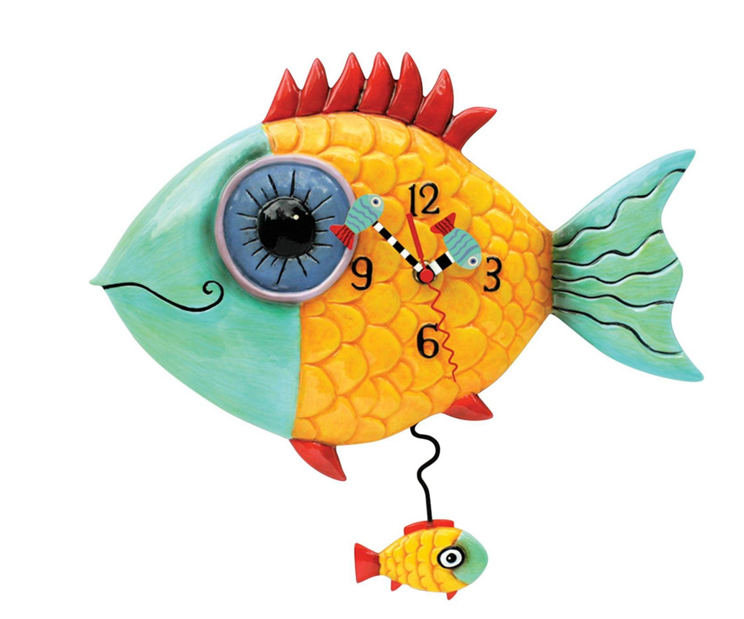 Wide-Eyed Fishy Wall Clock