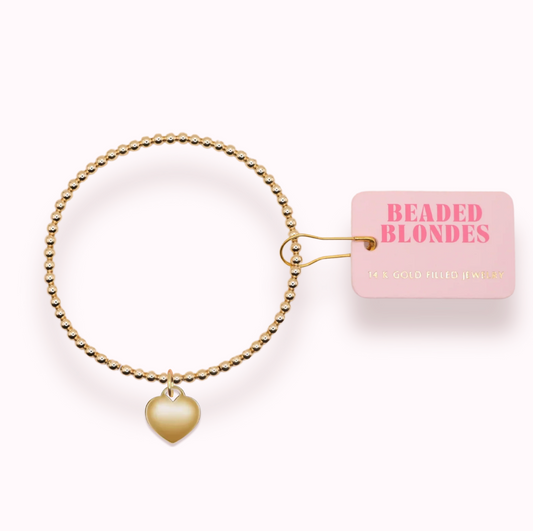 Heart Locket Charm Bracelet