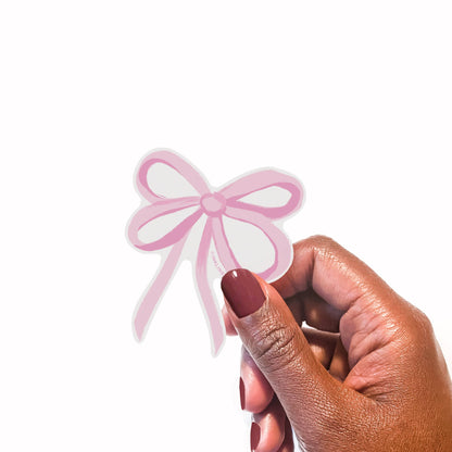 Pink Bow Vinyl Sticker