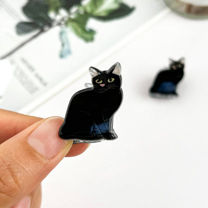 Mini Cute Kitten Claw Clip