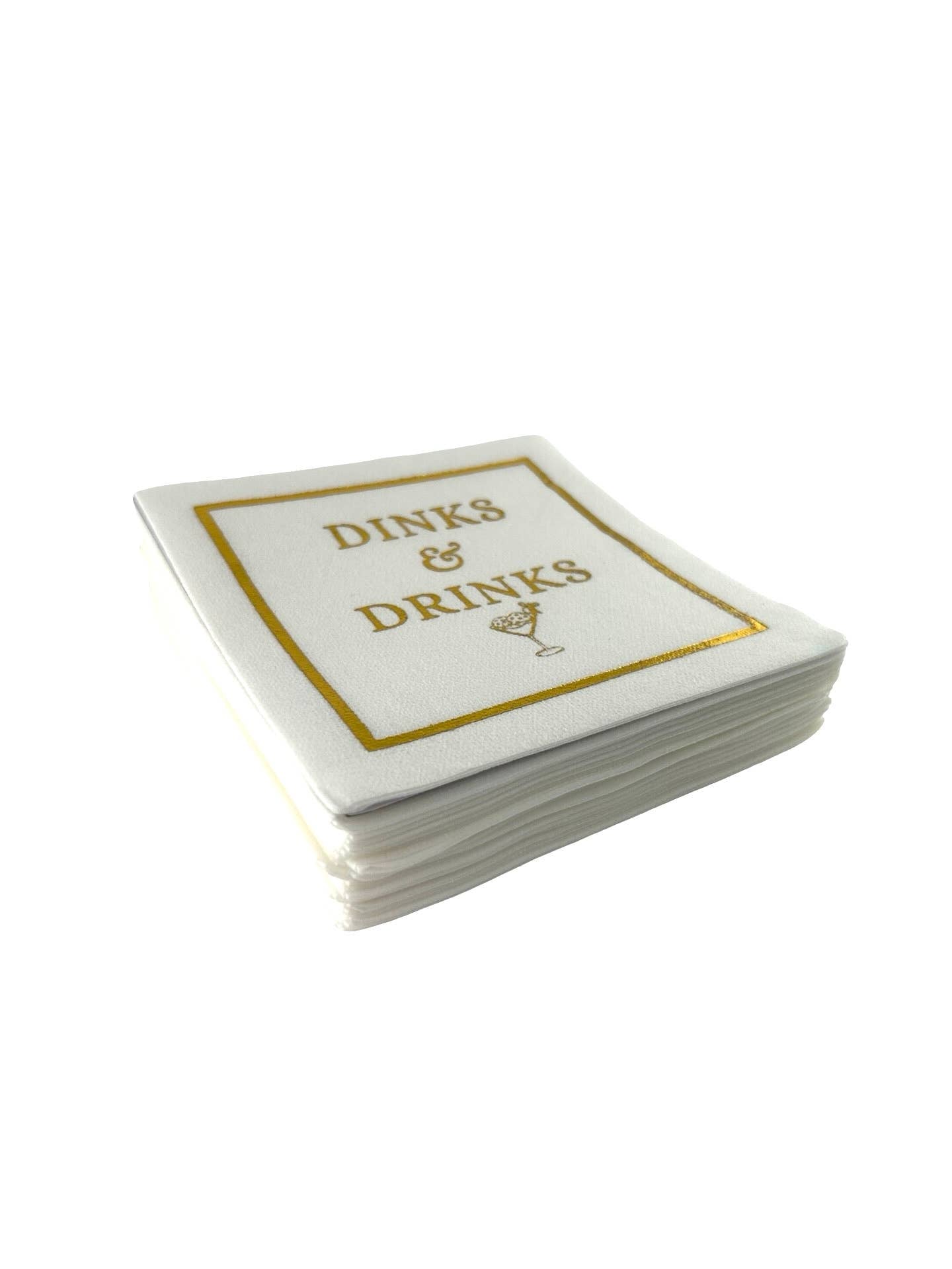 Dinks & Drinks Linen-Feel Cocktail Napkins