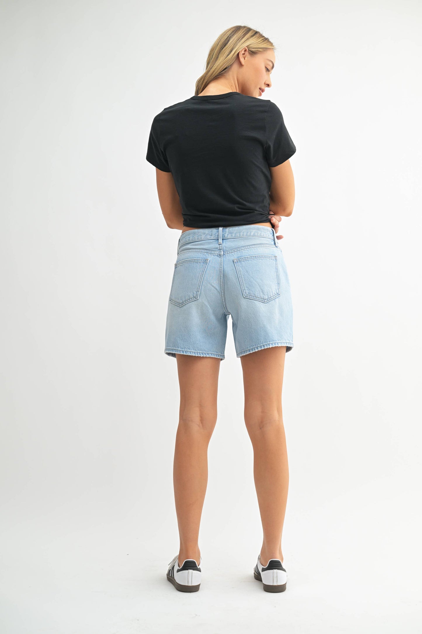 Lightweight Tie Waist Longer Short