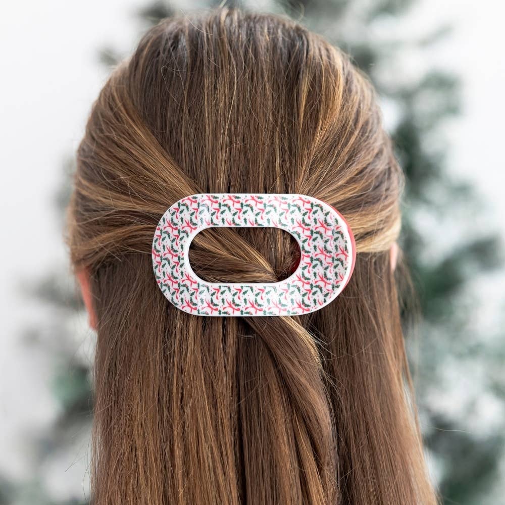 Festive Feels | Large | Flat Round Hair Clip