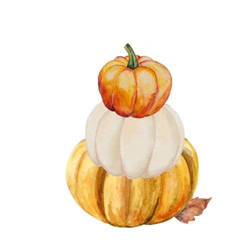 Stacked Pumpkins Acrylic Napkin Weight