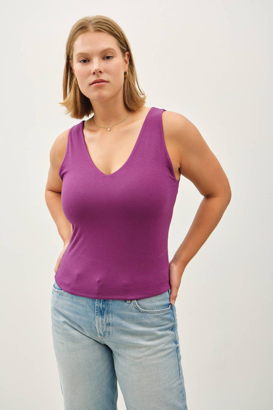 Plus Basic V-Neck Tank