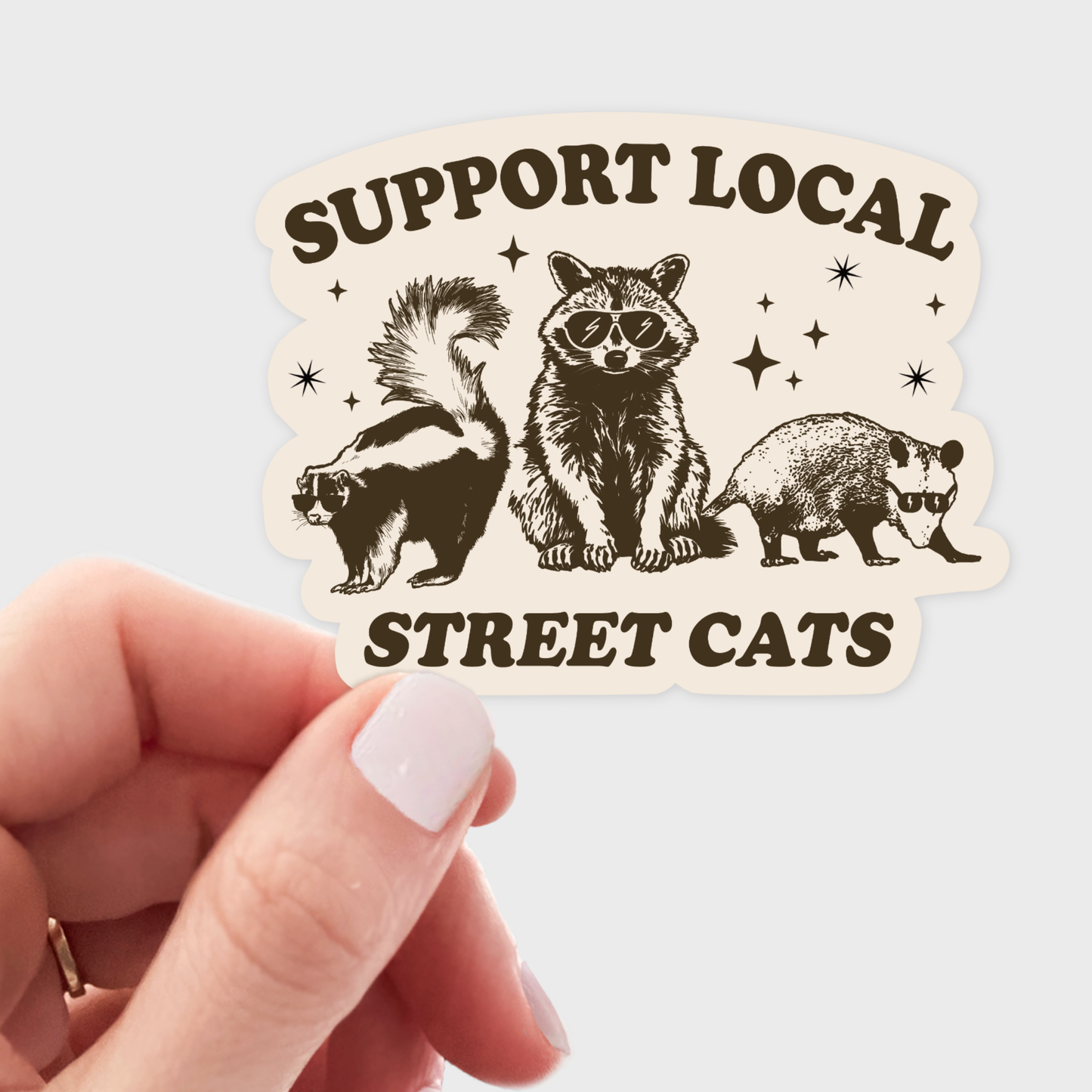 Support Local Street Cats Sticker