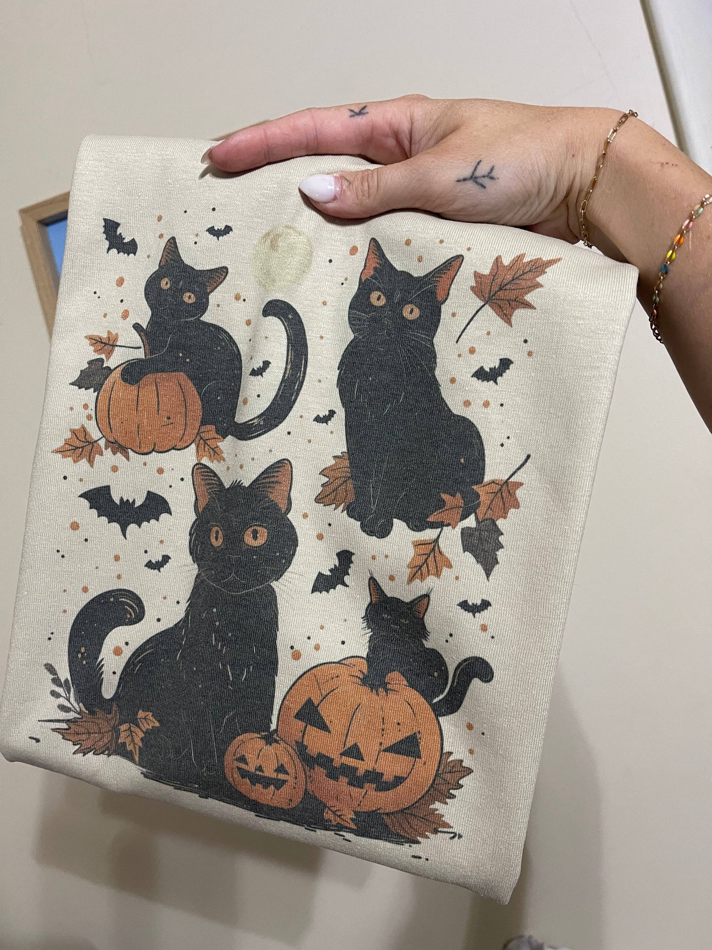 Black Cats Halloween Graphic T-Shirt