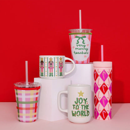 Plaid Christmas Drink Sleeve