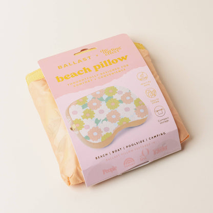 Ballast Beach Pillow-Daisy Craze Peach