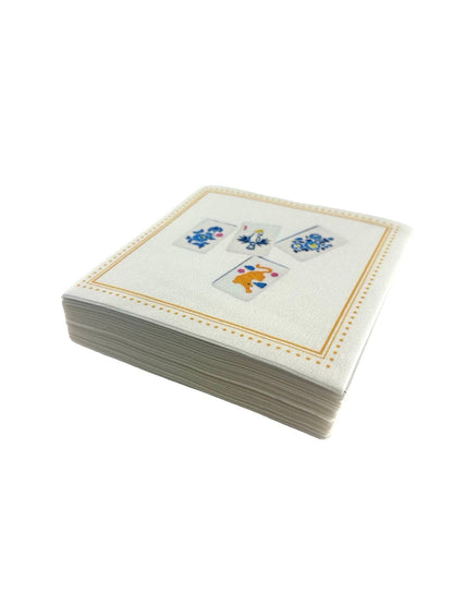 Mahjong Linen-Feel Cocktail Napkins