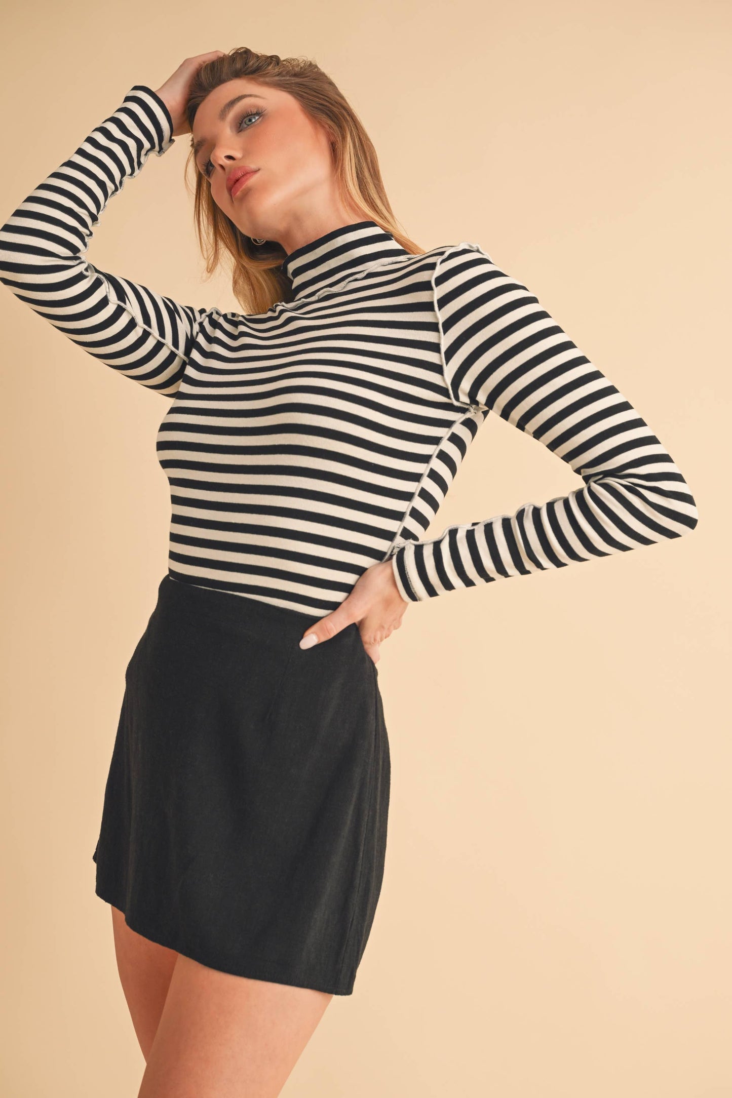 Tarah Mock Neck Top