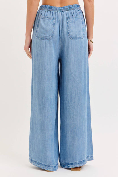 Elastic Waist Palazzo Pants