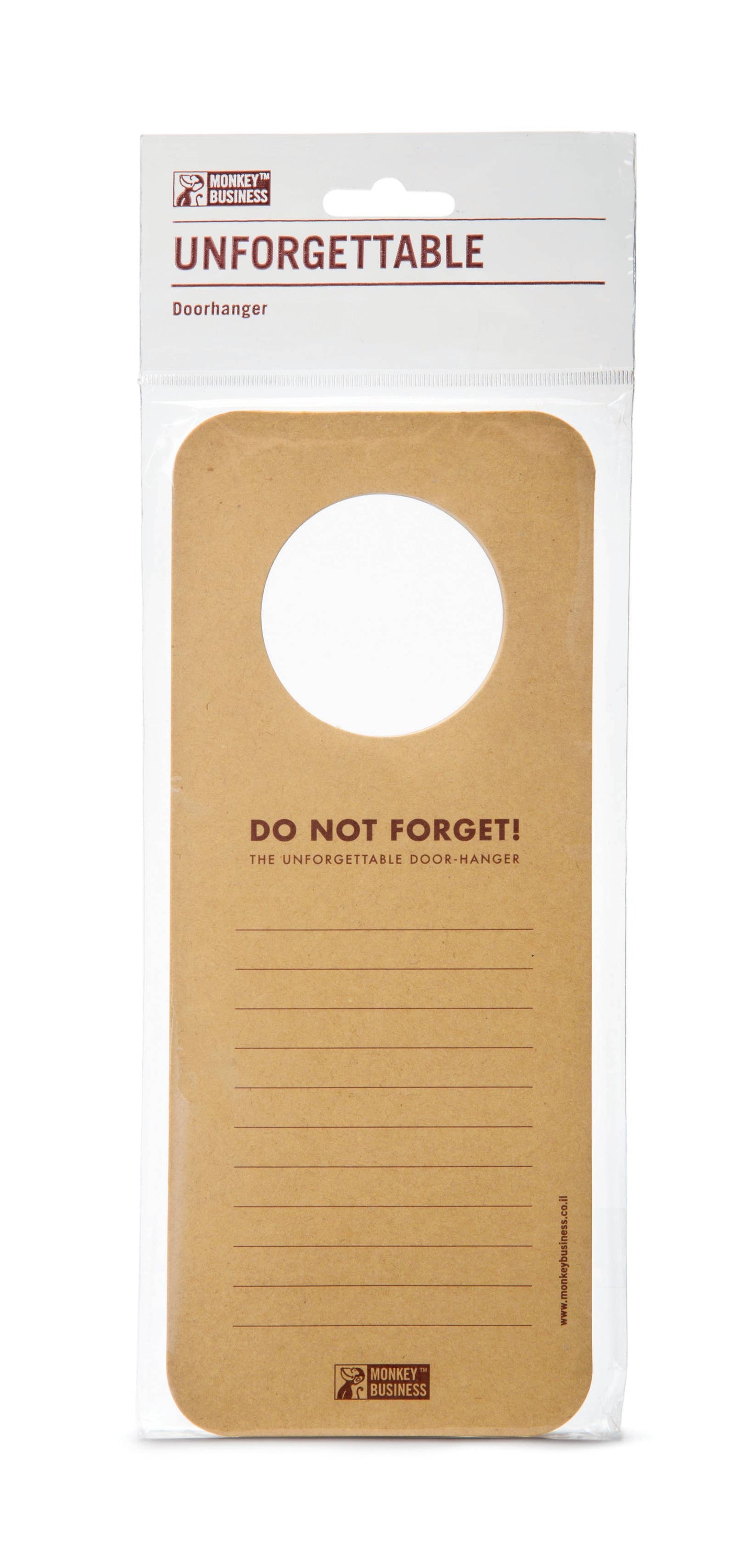 Unforgettable Doorhanger