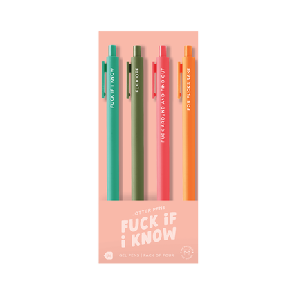 Jotter Sets 4 Pack Gel Pens