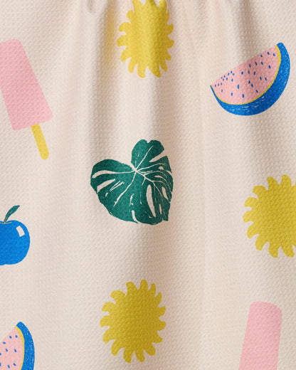 Geometry Fruity Pop Tea Towel