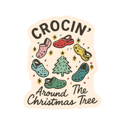 Holiday Christmas Tree Shoe Sticker