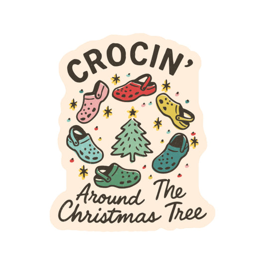 Holiday Christmas Tree Shoe Sticker