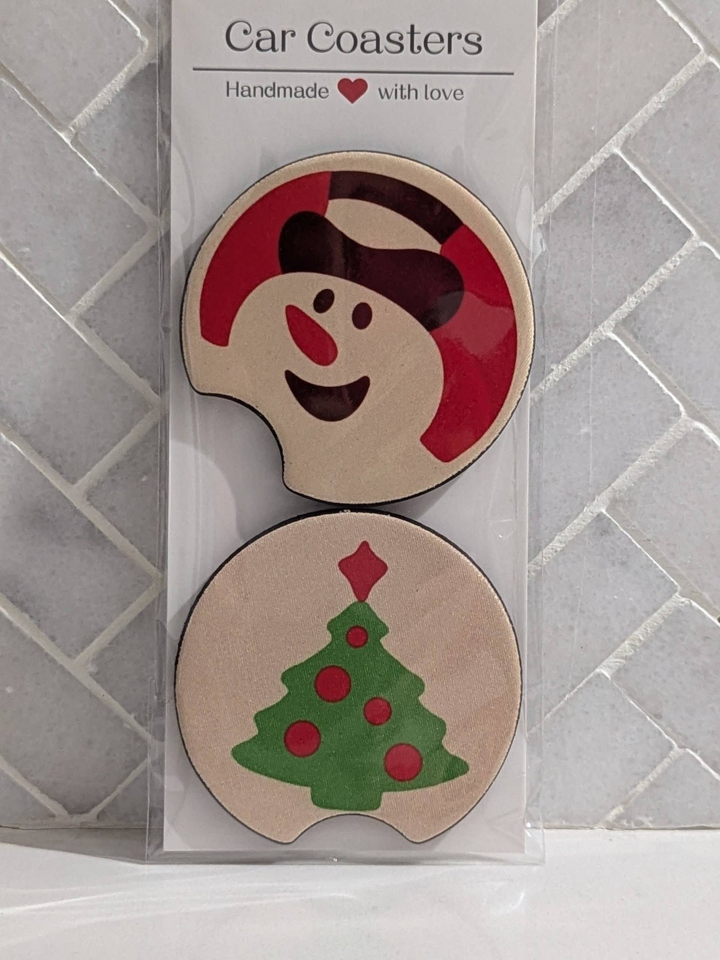Christmas Sugar Cookie Car Coasters