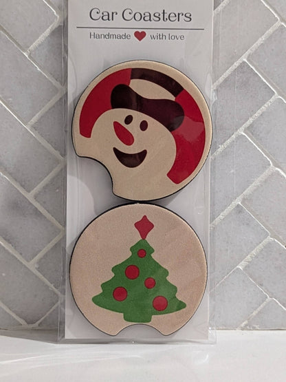 Christmas Sugar Cookie Car Coasters