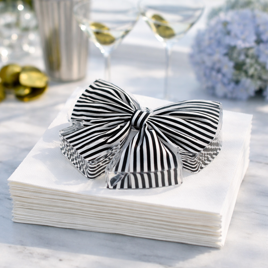Black Bow Acrylic Napkin Weight