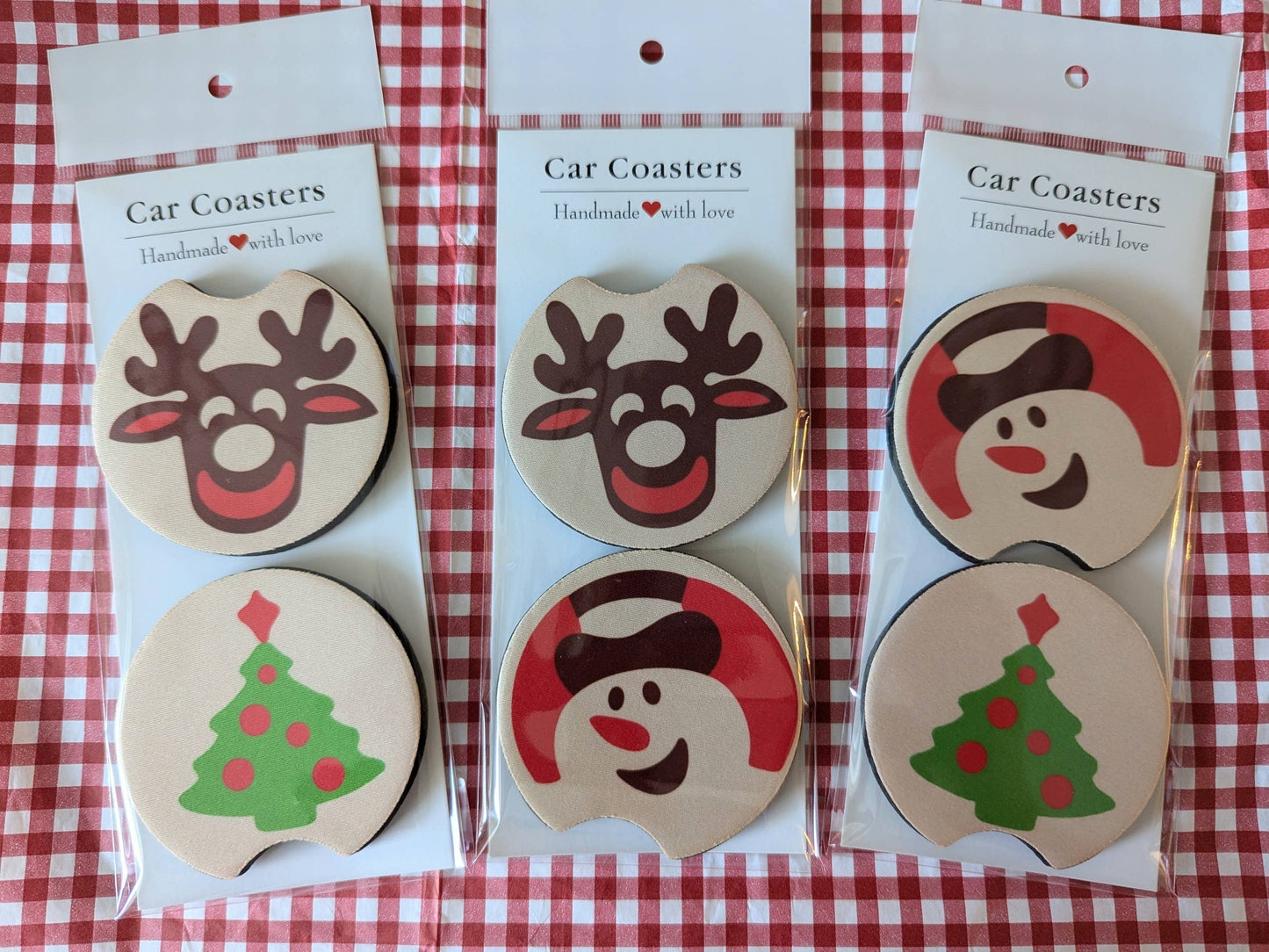 Christmas Sugar Cookie Car Coasters