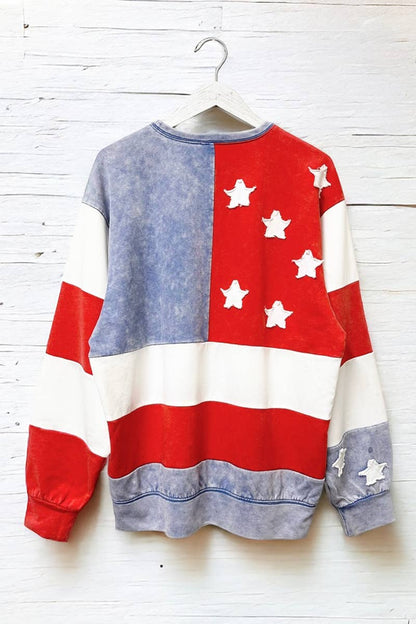 Mineral Washed Americana Sweatshirt