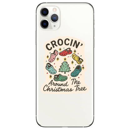 Holiday Christmas Tree Shoe Sticker