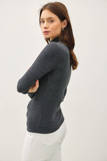 Turtleneck Knit Top